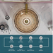 Rose gold Transparent Glass Wash Basin
