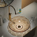 Rose gold Transparent Glass Wash Basin