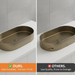Round Edges Bronze Stainless Steel Wash Basin 