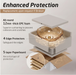 Rose gold Transparent Glass Wash Basin Packaging 