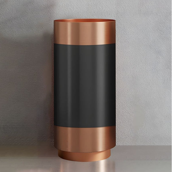 Metal Pedestal Wash Basin,size-16x16x33 Inch Rose Gold + Black