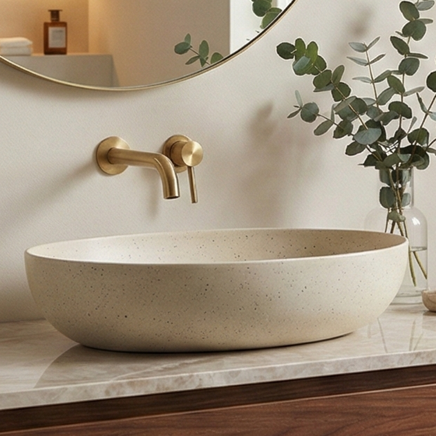 Terrazzo Matt Beige Countertop