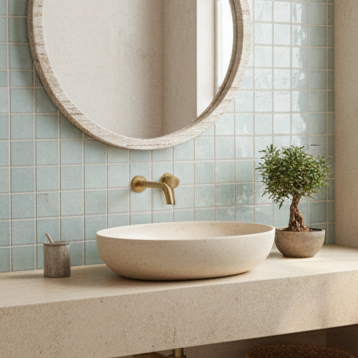 Terrazzo Matt Beige Countertop