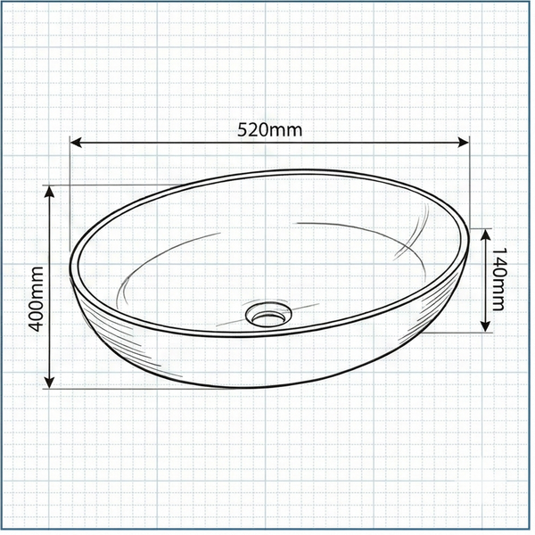 Terrazzo Matt Beige Countertop Wash Basin | Modern Designer Bathroom Sink IN (21″ × 16″ × 6″ IN)