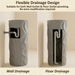 Textured Grey Freestanding Pedestal Wash Basin