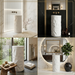Textured White Freestanding Pedestal Basin 