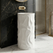 Textured White Freestanding Pedestal Basin