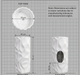 Textured White Freestanding Pedestal Basin Size