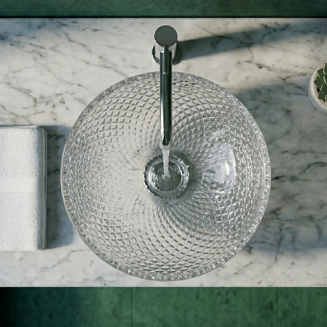 Transparent Glass Wash Basin 2