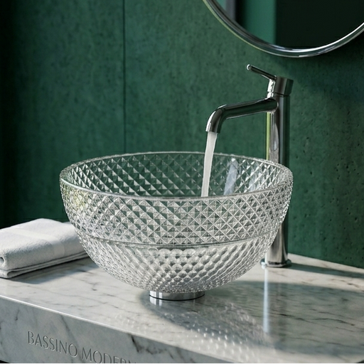 Transparent Glass Wash Basin