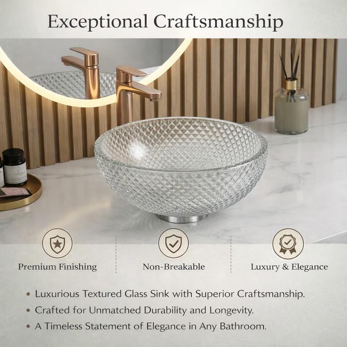 Transparent Glass Wash Basin 5