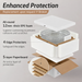 Transparent Glass Wash Basin Packaging