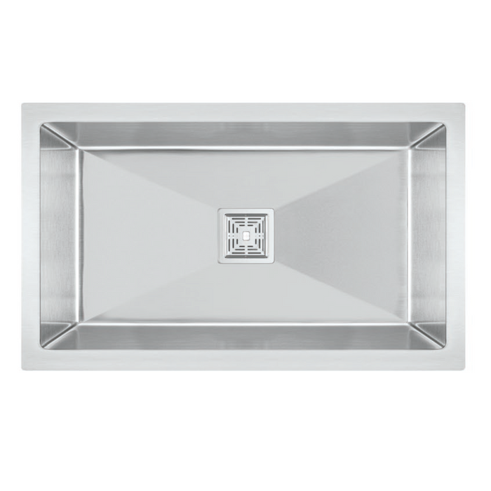 Bassino Handmade 304 GRADE Kitchen Sink 32x18 Inch ,Satin Finish,25 years warranty