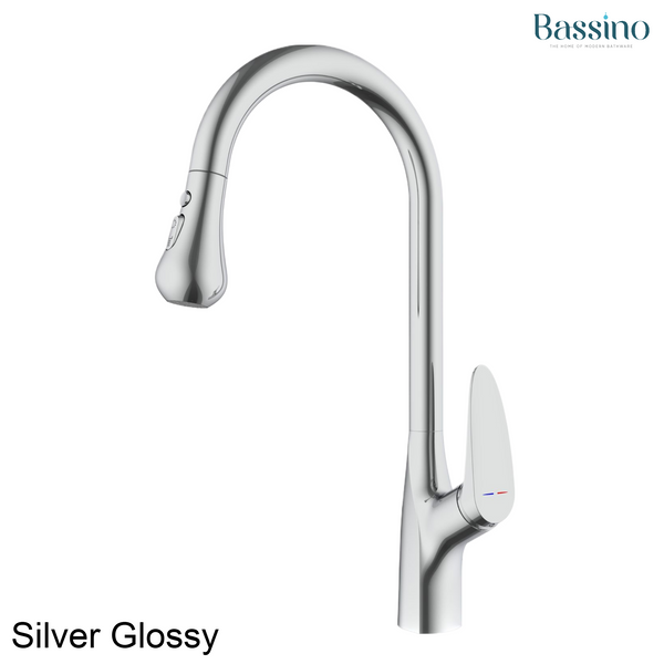 Premium 3-Function Kitchen Sink Mixer Tap – 360° Swivel | Multiple Finishes | 7-Year Warranty Silver