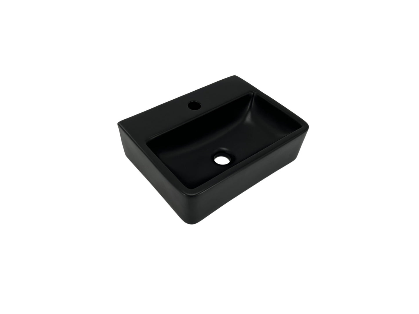 BASSINO Art Wash Basin Countertop, Tabletop Ceramic Bathroom Sink/Basin(395 x 295 x 120mm)