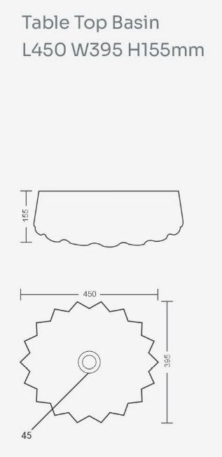 Premium Designer Table top/Counter top Wash Basin/Vessel sink (18x16x6 In) BTT-W53