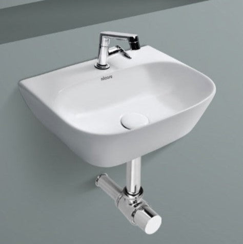 Premium Designer Wall Mount Wash Basin/Vessel sink (17x13x5 In) B-WM4