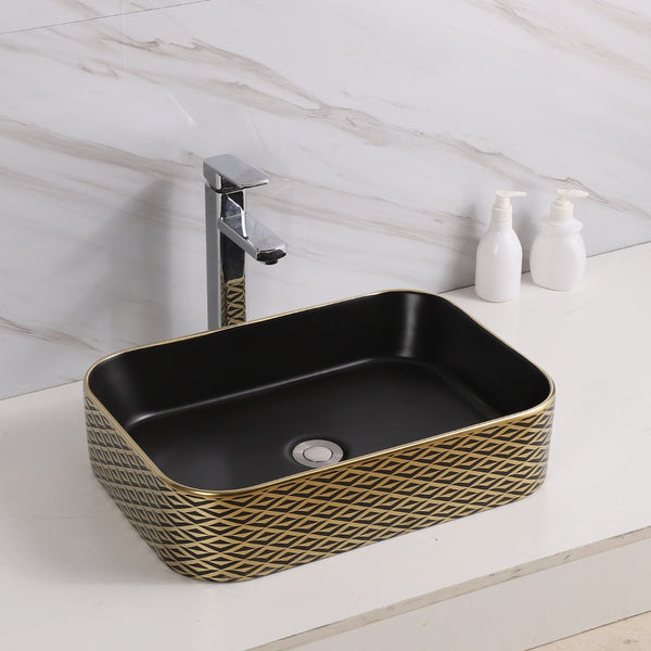 Premium Designer Multi-Print Table Top Basin (20x14x5 In)