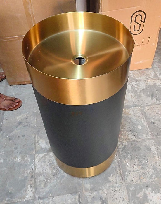 Metal Pedestal Wash Basin,size-16x16x33 Inch