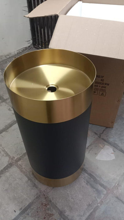 Metal Pedestal Wash Basin,size-16x16x33 Inch