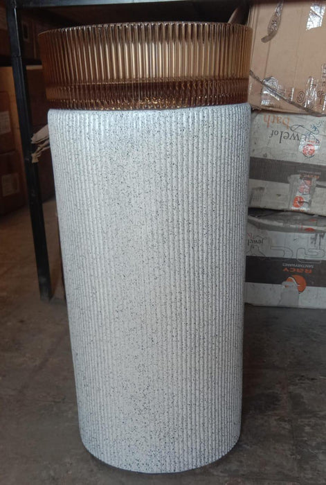 Glass Pedestal Wash Basi,size-16x16x34 Inch