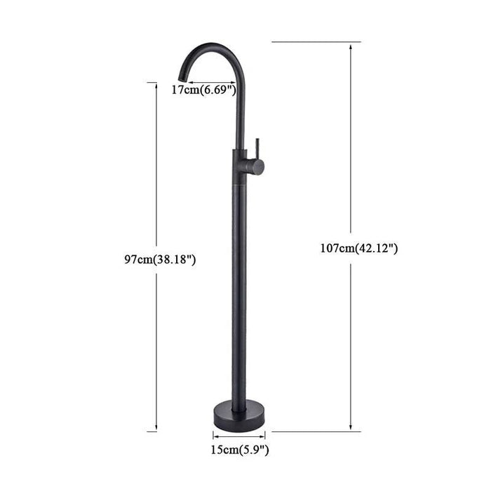 Bassino Free Standing Basin Mixer Tap –  Floor Mounted Faucet for Pedestal Basins