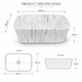 White Marble finish Countertop Wash Basin 