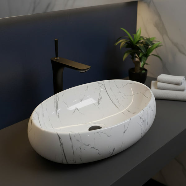 Premium Designer Table Top Wash Basin (24x16x6 In) BTT-1513