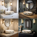 White and Gold Oval Marble Pattern Countertop Wash Basin 4
