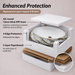 White and Gold Oval Marble Pattern Countertop Wash Basin Packaging
