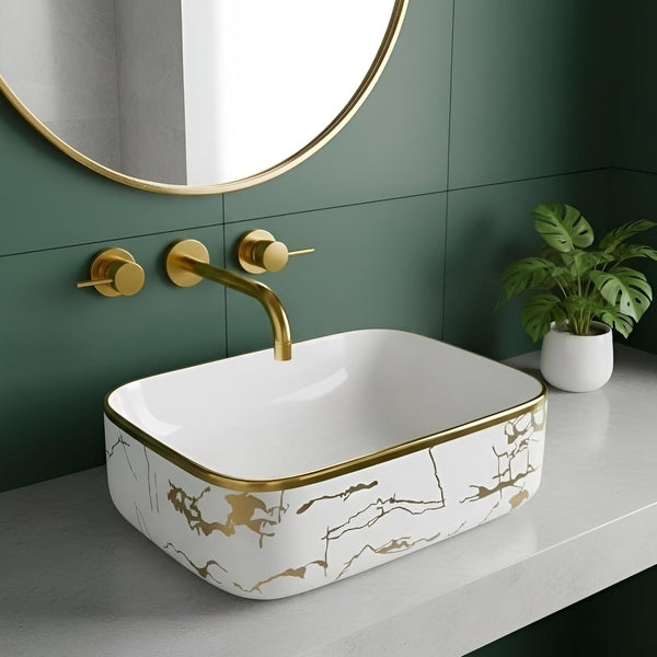 Premium Designer Table top Wash Basin (16x12x6 In) BTT-846-IN