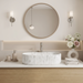 White marble fluted ceramic table top wash basin, 510x310x120 mm, with oval oblong shape and ribbed exterior for modern bathrooms.