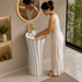 White with Gold Ceramic Pedestal Wash Basin