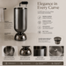 Wine Glass Black Metal Pedestal Wash Basin