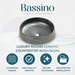 Zebra Artisan Circular Ceramic Vessel Sink 