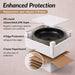 Zebra Artisan Circular Ceramic Vessel Sink packaging