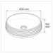 Zebra Artisan Circular Ceramic Vessel Sink 