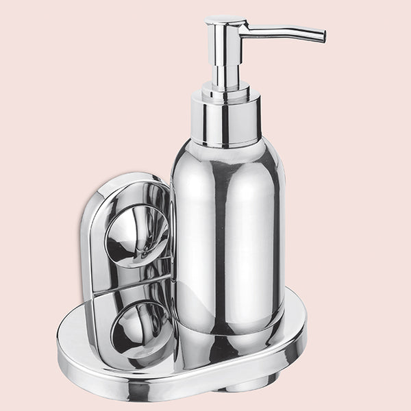 BASSINO Stylish Liquid Soap Dispenser For Bathroom/office/home/hotels-SS 304-CHROME FINISH