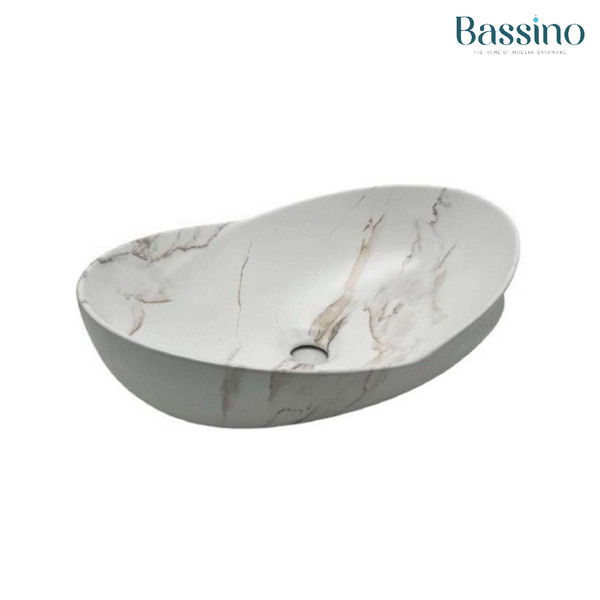 Premium Designer Matte Marble Table top Wash Basin (20x14x7 In) Marble4 Matt