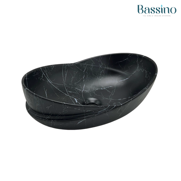 Premium Designer Matte Marble Table top Wash Basin (20x14x7 In) Marble1 Matt