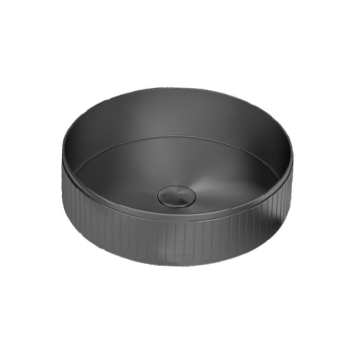 Bassino Modern Stainless Steel Wash Basin | Stylish Countertop Wash Basin for Bathroom–400x400x130 mm