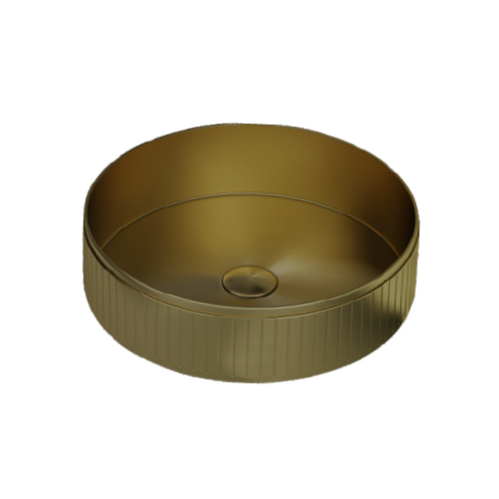 Bassino Modern Stainless Steel Wash Basin | Stylish Countertop Wash Basin for Bathroom–400x400x130 mm