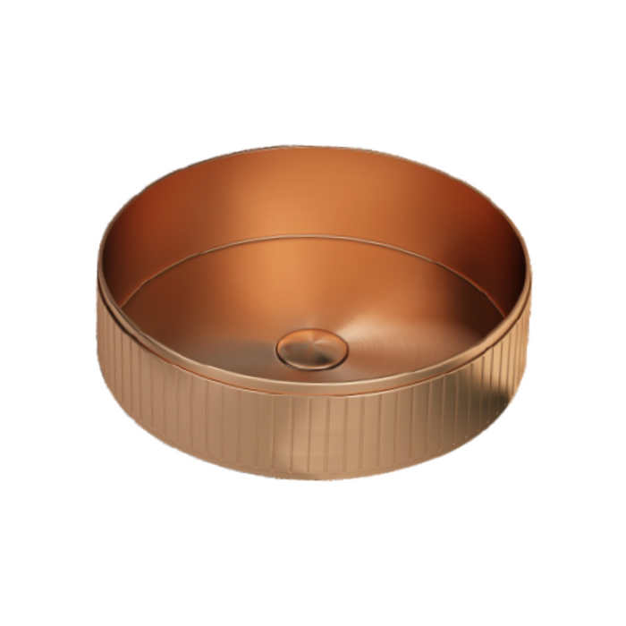 Bassino Modern Stainless Steel Wash Basin | Stylish Countertop Wash Basin for Bathroom–400x400x130 mm