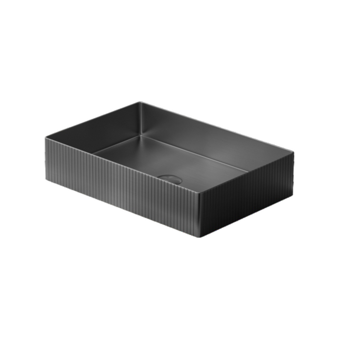 Bassino Modern Stainless Steel Wash Basin | Stylish Countertop Wash Basin for Bathroom–500x352x110 mm
