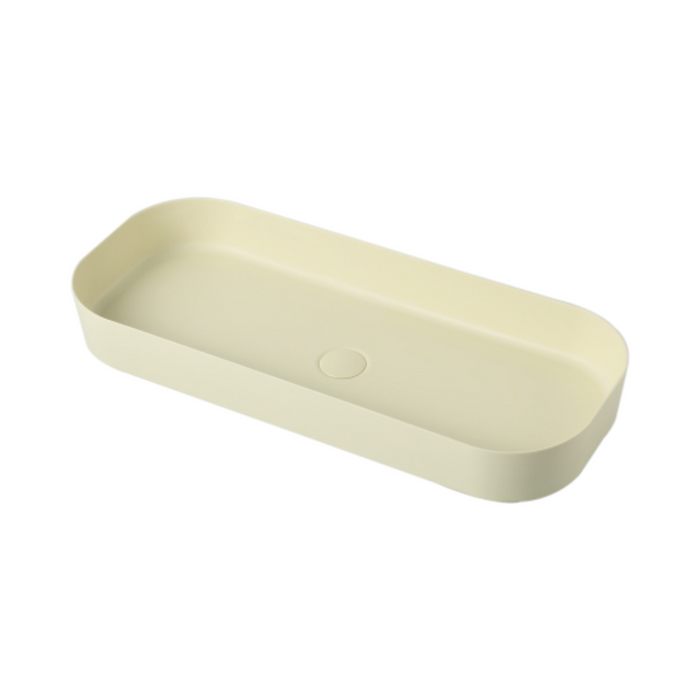 Bassino Modern Melamine Wash Basin | Stylish Countertop Wash Basin for Bathroom–800x350x125 mm