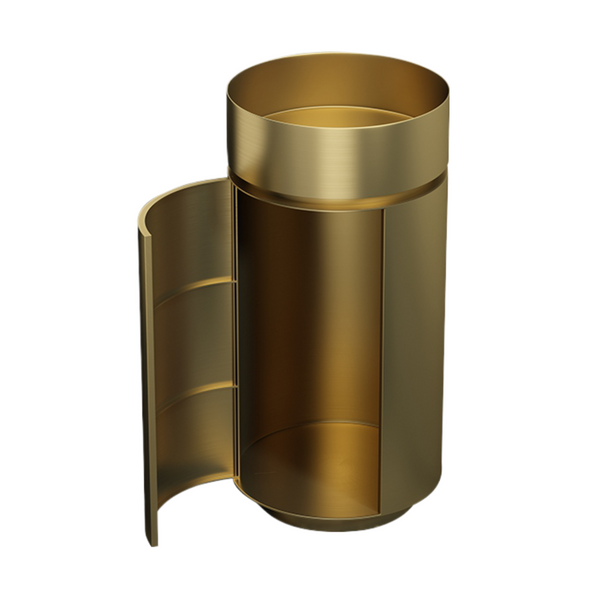 Metal Pedestal Wash Basin,size-16x16x33 Inch Gold