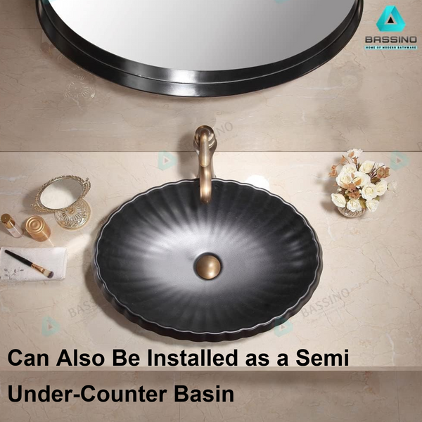 Premium Designer Table top Wash Basin (24x17x7 In) BTT-1032