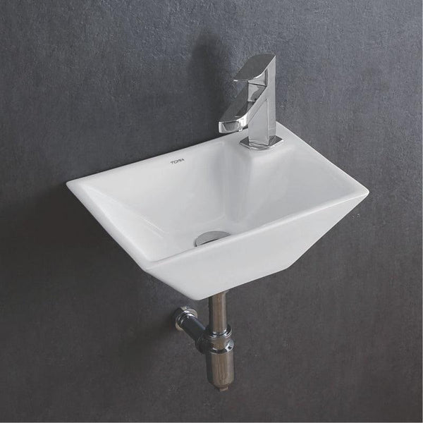 Premium Designer Wall Mount/Wall Hanging Wash Basin/Bathroom sink (18x14x7 In) NIKI-4401