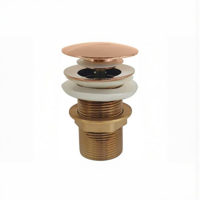 6" ROSE GOLD Brass Pop Up Full Thread Waste Coupling 32 MM