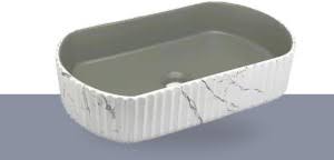 BASSINO Ceramic Wash Basin Countertop Tabletop Bathroom Sink Wash Basin(510x310x115mm)